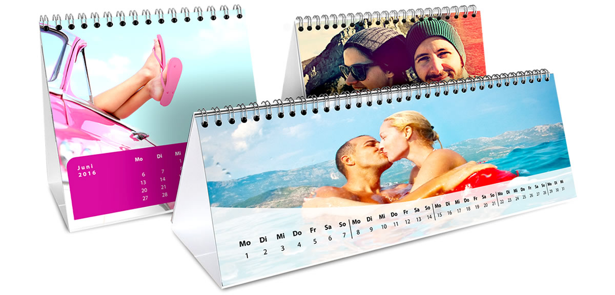 Wonderful table calendar with your favorite photos