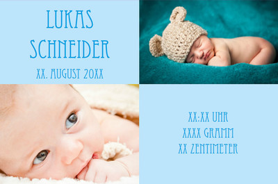 design your own birth announcement