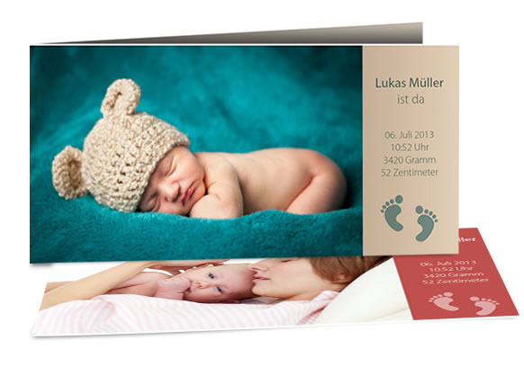 create birth announcement cards with the software