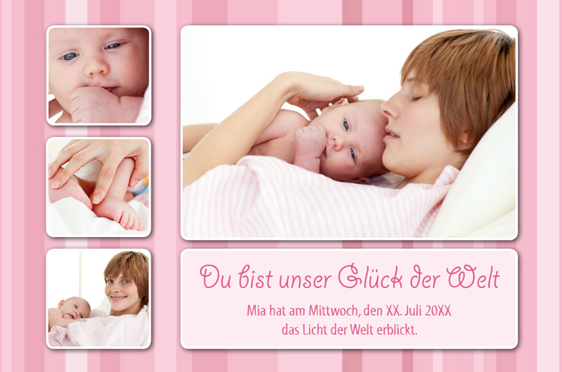 create birth announcement cards with the software create baby announcement